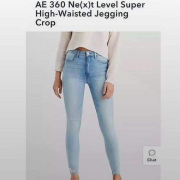 American Eagle Super Hi-Rise Jegging Crop size 4 - Picture 1 of 10